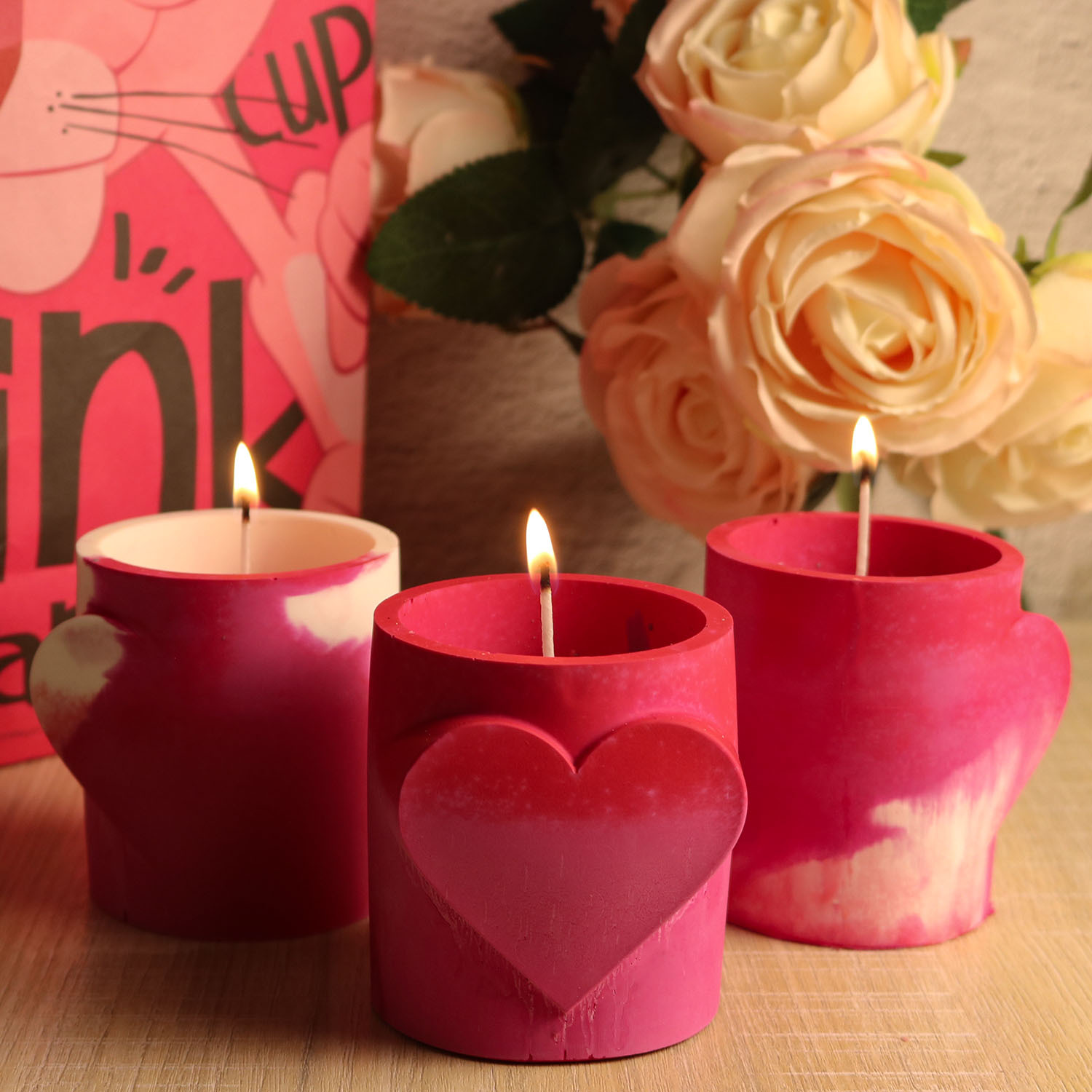 Soap Making Scents - Aşk mum fincanı kokulu mum silikon