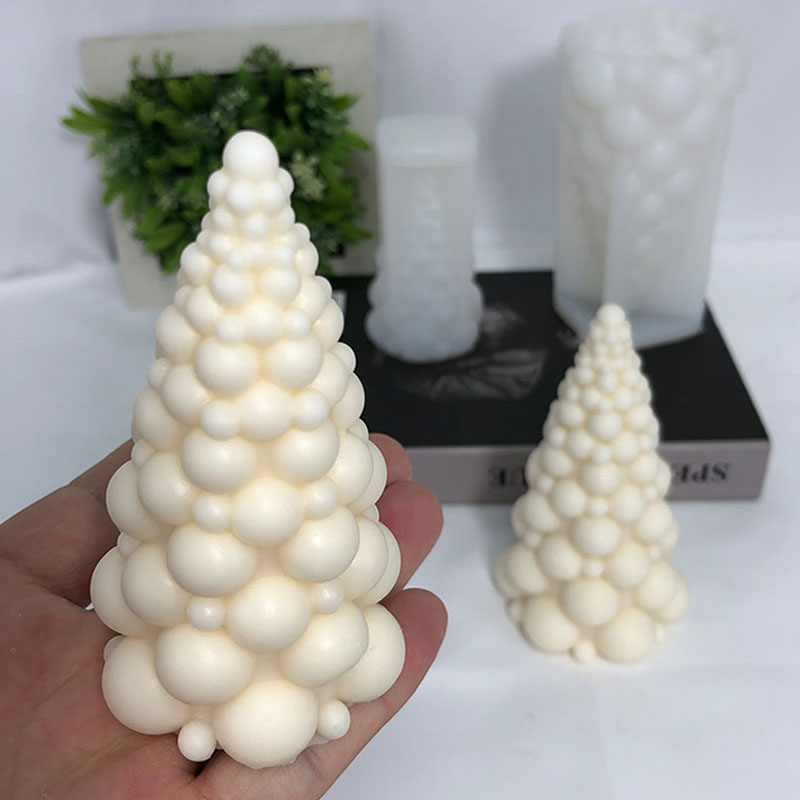 Soap Making Scents - 3D kabarcık noel ağacı silikon mum