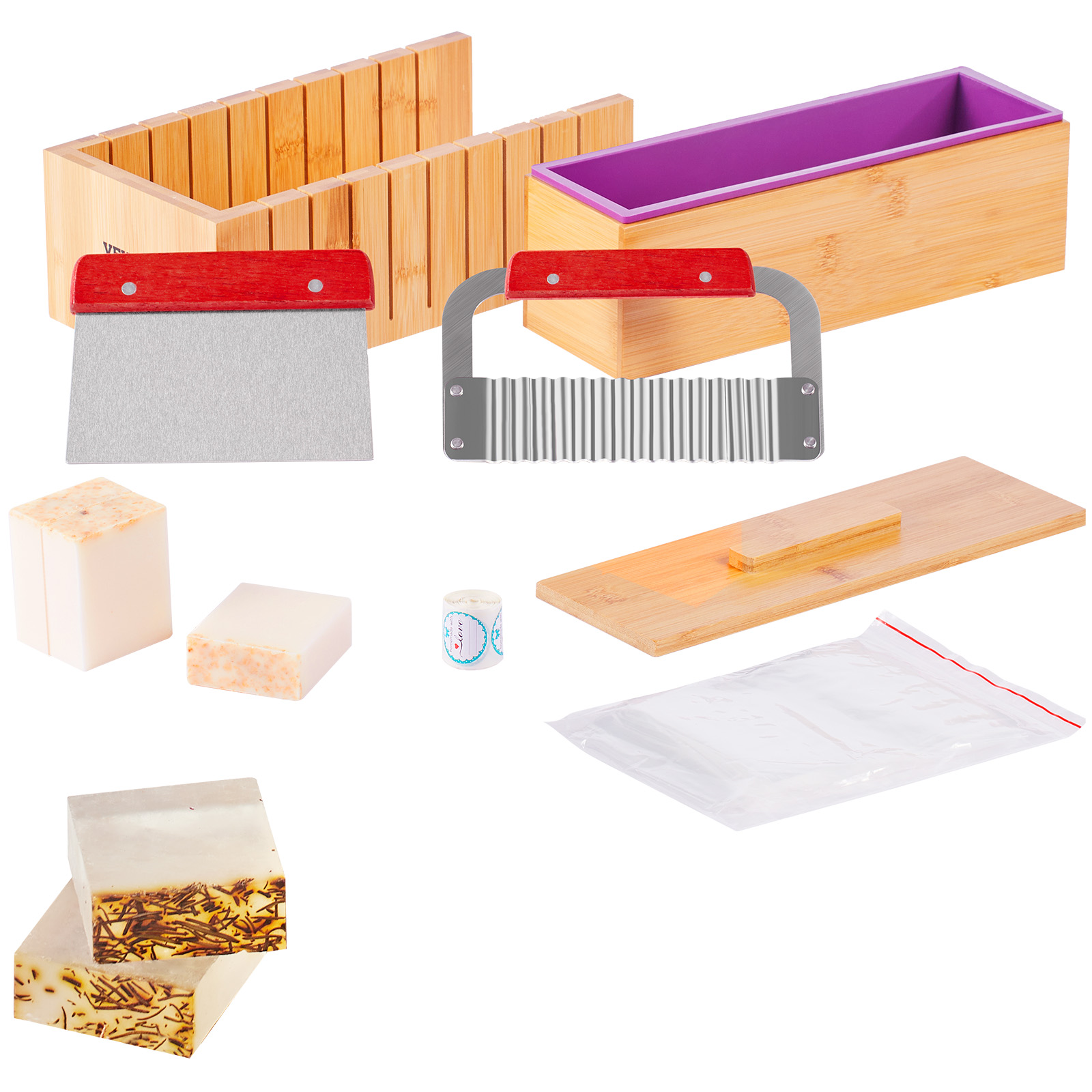 Soap Making Equipment For Beginners - VEVOR Sabun Yapım Seti Bambu Kesim