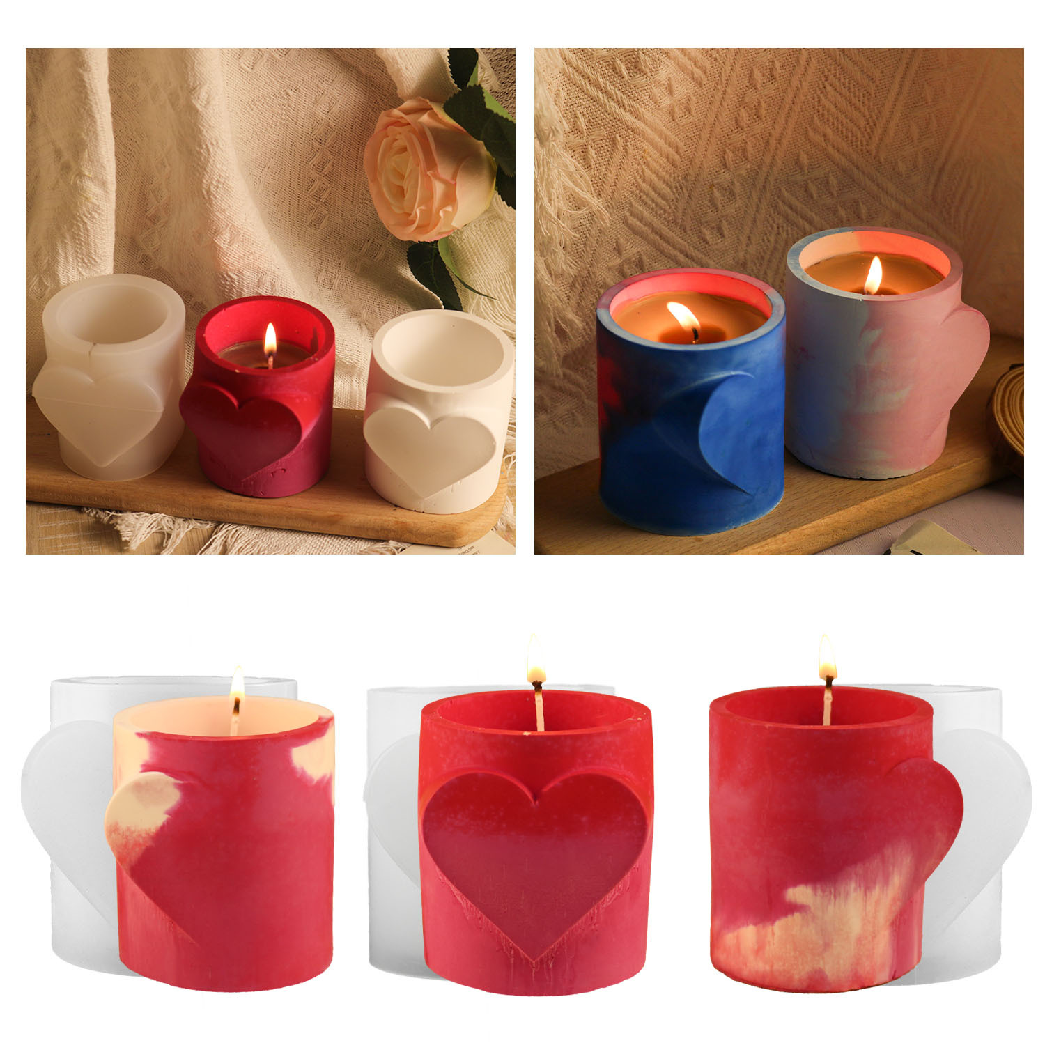 Aşk mum fincanı kokulu mum sil - Soap Making Scents incelemesi ve fiyatı