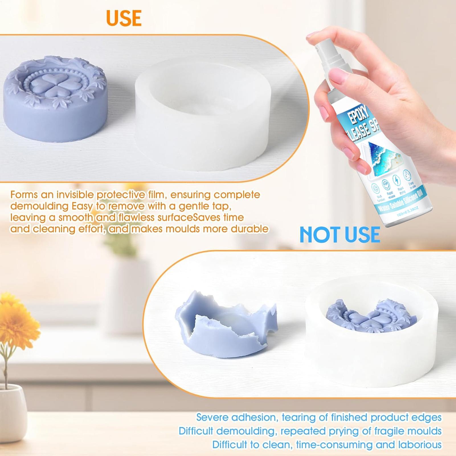 Silikon Çıkarma Spreyi Epoksi  - Soap Making Dish incelemesi ve fiyatı