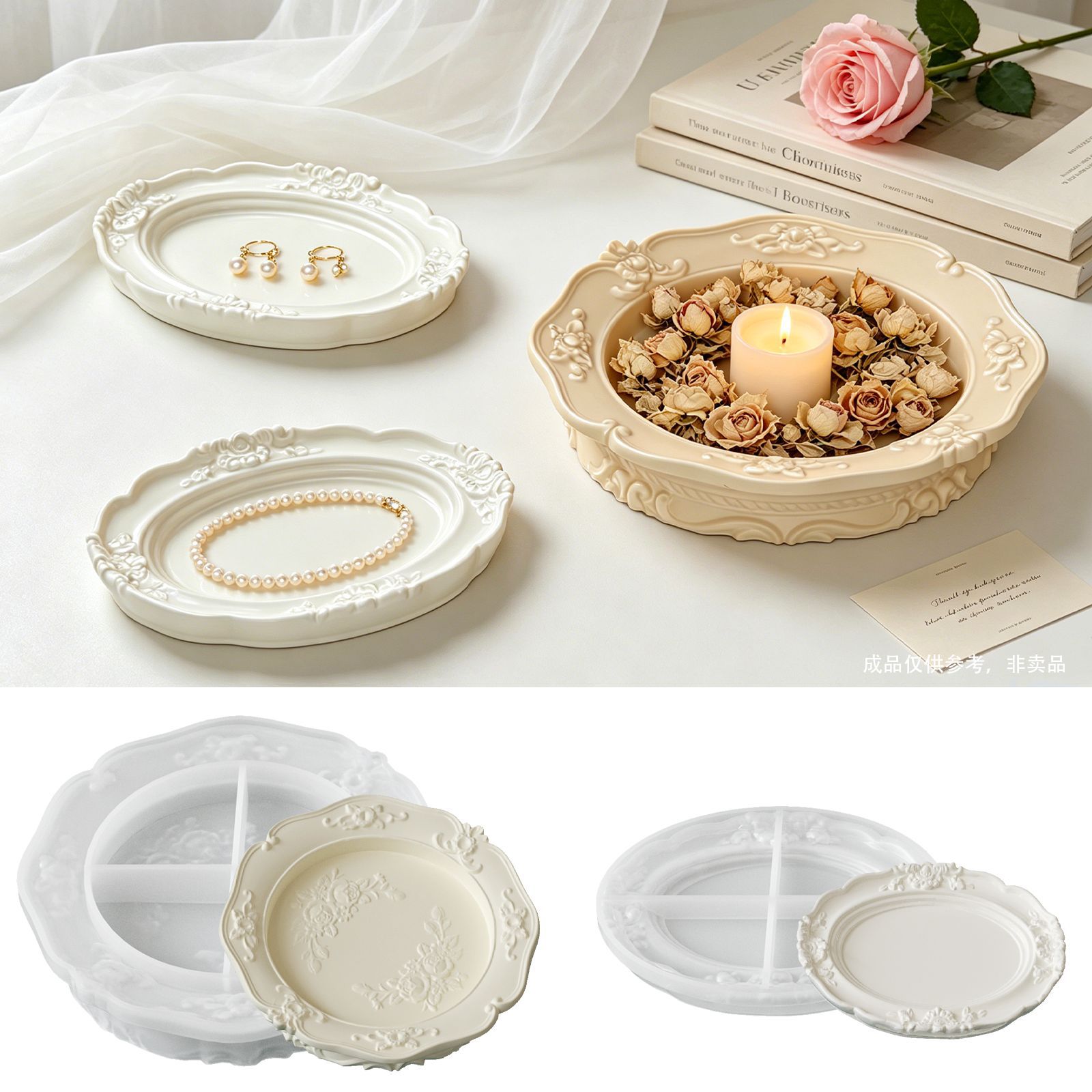 Zarif Vintage Barok Dantel Sil - Soap Making Dish incelemesi ve fiyatı