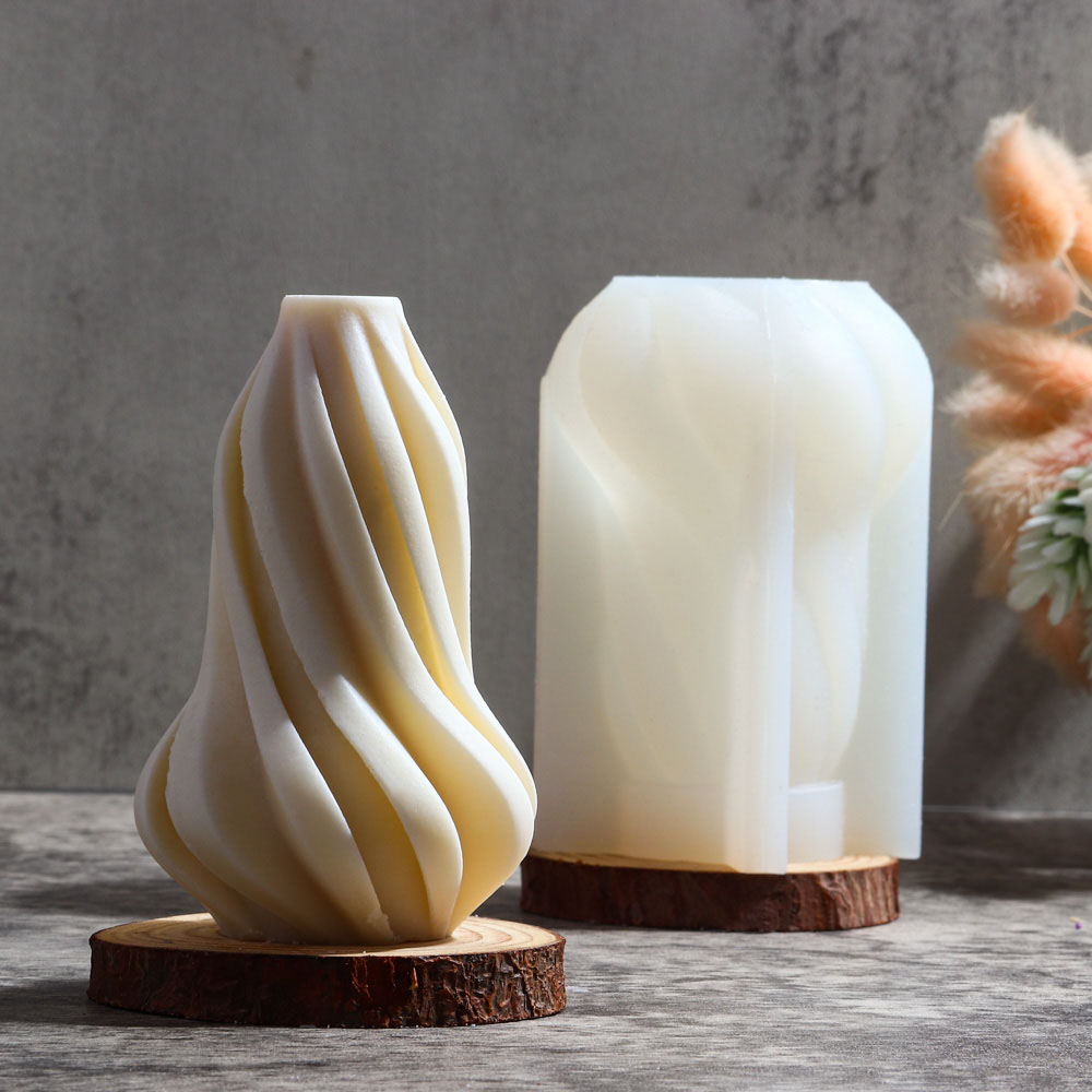 Bükülmüş Alev Çizgili Mum sili - Soap Making Scents incelemesi ve fiyatı