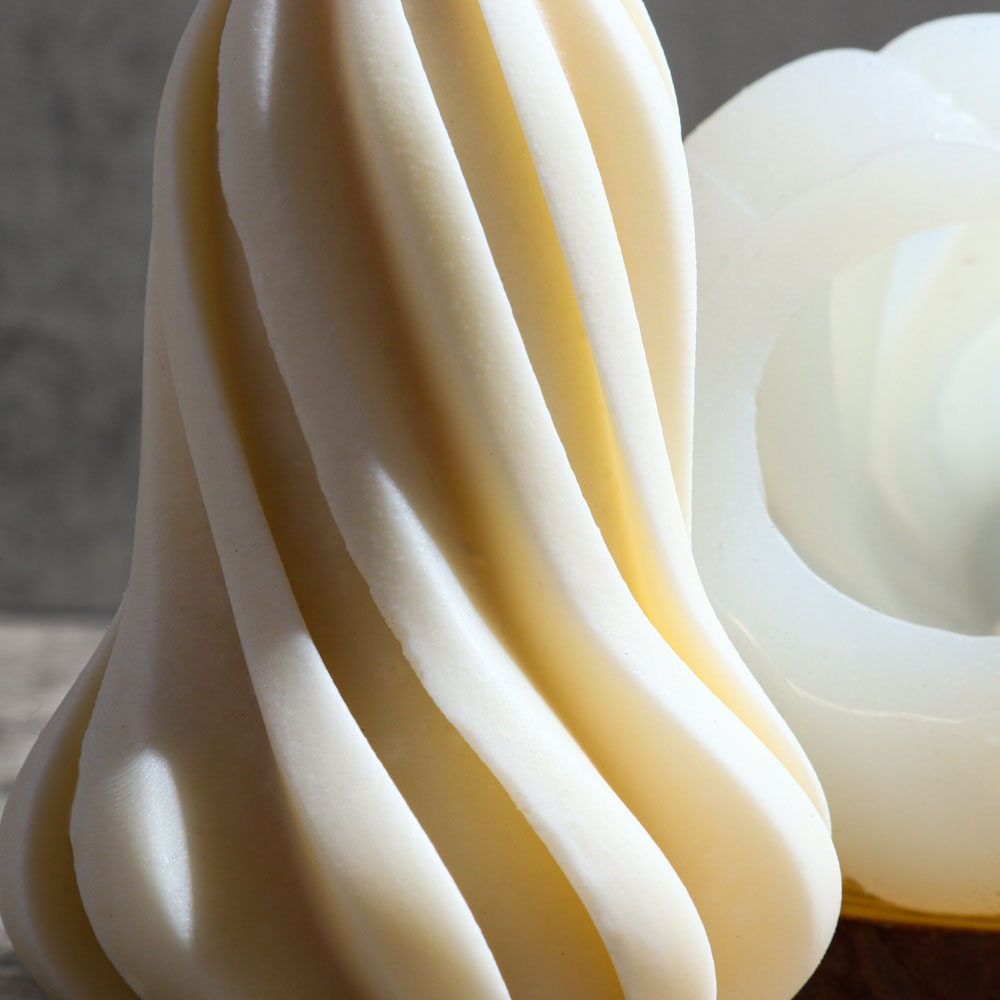 Bükülmüş Alev Çizgili Mum sili - Soap Making Scents incelemesi ve fiyatı