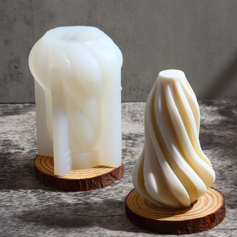 Bükülmüş Alev Çizgili Mum sili - Soap Making Scents incelemesi ve fiyatı