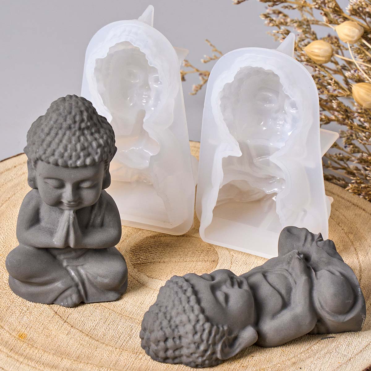 3D Buda Silikon Mum Kalıbı DIY - Soap Making Process incelemesi ve fiyatı