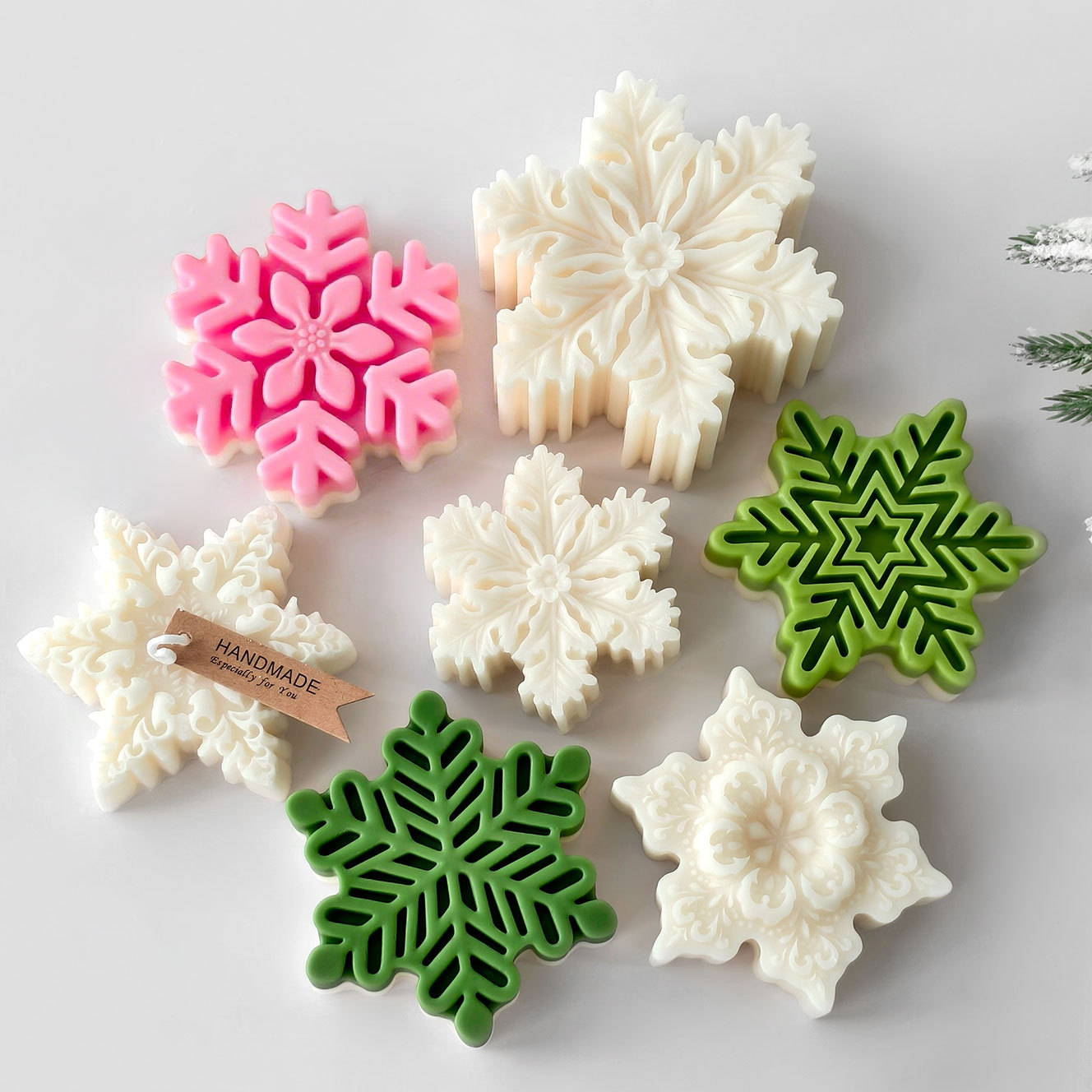 Noel Kar Tanesi Sütun Mum Kalı - Soap Making Scents incelemesi ve fiyatı