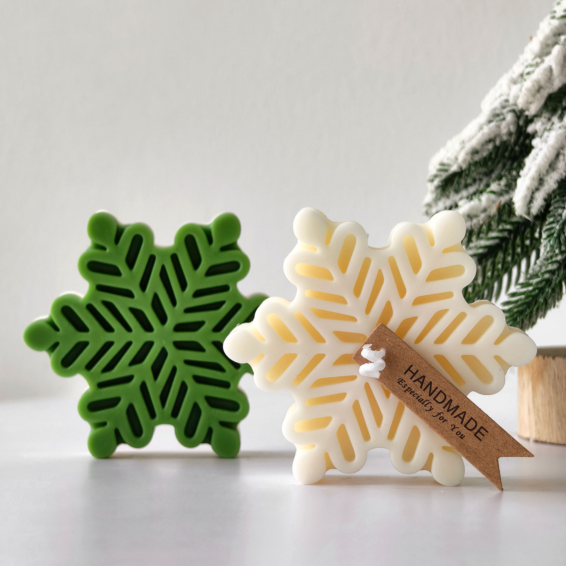 Noel Kar Tanesi Sütun Mum Kalı - Soap Making Scents incelemesi ve fiyatı