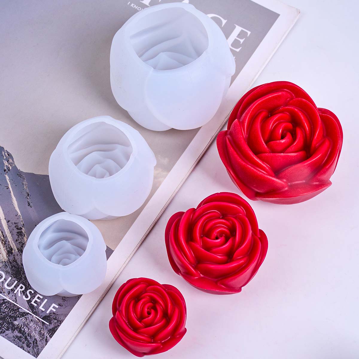 3D Çiçek Şekli Silikon Mum Kal - Soap Making Scents incelemesi ve fiyatı