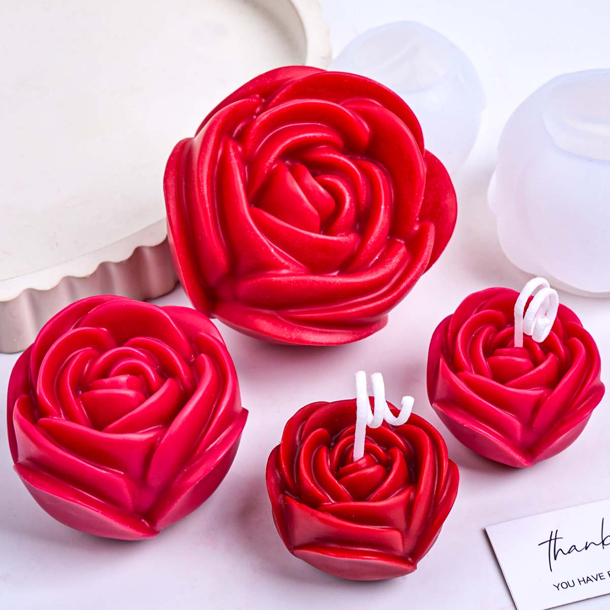 3D Çiçek Şekli Silikon Mum Kal - Soap Making Scents incelemesi ve fiyatı