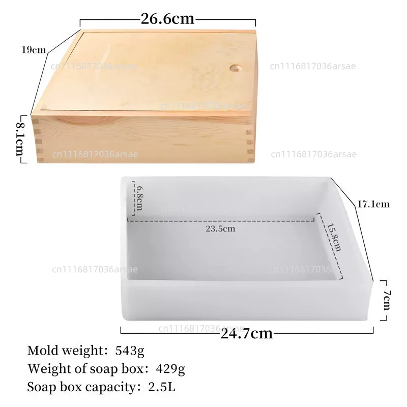 Ahşap Kutu ve Kapaklı Silikon  - Soap Making Process incelemesi ve fiyatı